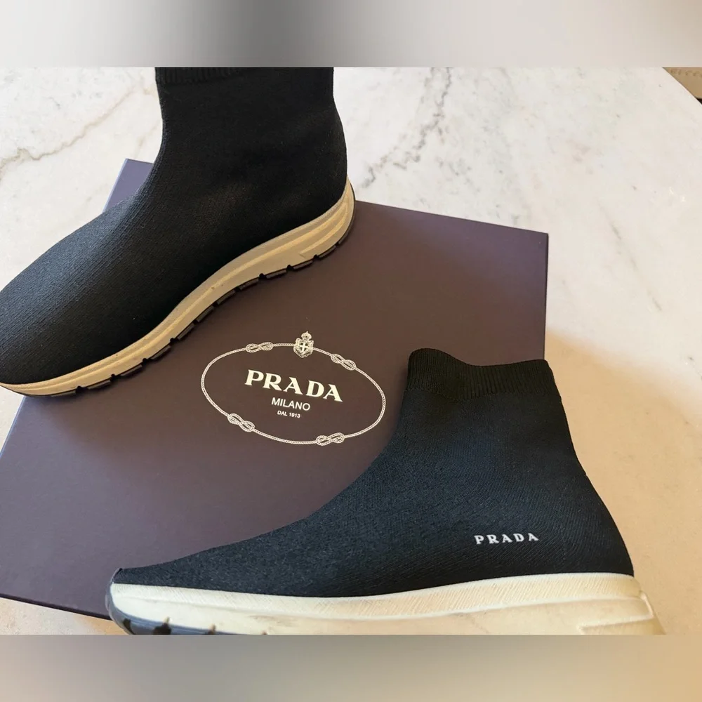 Prada high-top sock sneakers - Picture 8 of 10